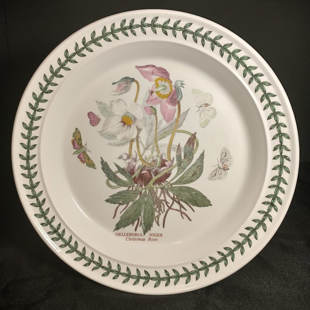 Portmeirion Botanic Garden Dinner Plate Helleborus or Christmas Rose